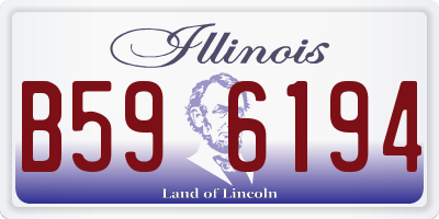 IL license plate B596194