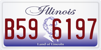 IL license plate B596197