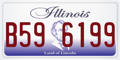 IL license plate B596199