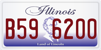 IL license plate B596200