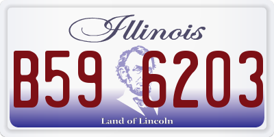 IL license plate B596203