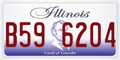 IL license plate B596204