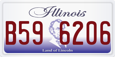 IL license plate B596206