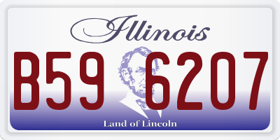 IL license plate B596207