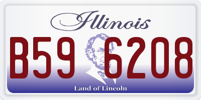 IL license plate B596208