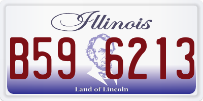 IL license plate B596213