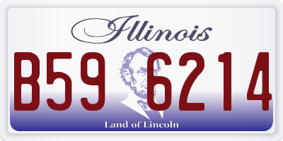 IL license plate B596214