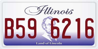 IL license plate B596216