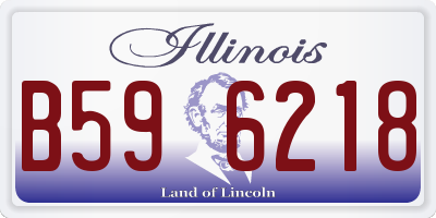 IL license plate B596218