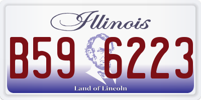 IL license plate B596223