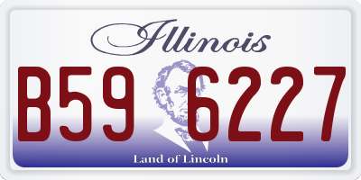 IL license plate B596227