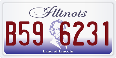 IL license plate B596231