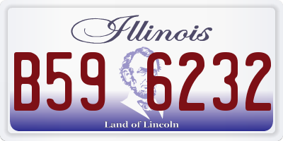 IL license plate B596232