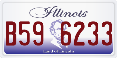 IL license plate B596233