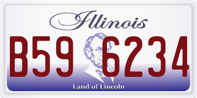 IL license plate B596234