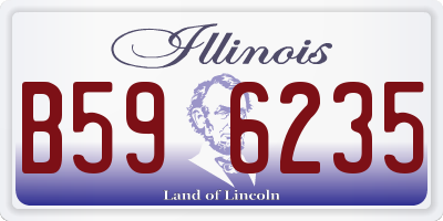 IL license plate B596235