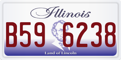 IL license plate B596238