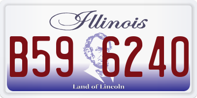 IL license plate B596240