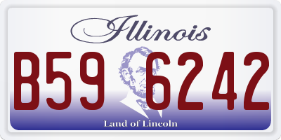 IL license plate B596242