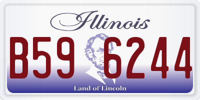IL license plate B596244
