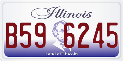 IL license plate B596245