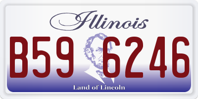 IL license plate B596246