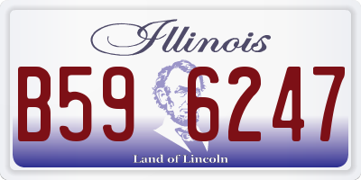 IL license plate B596247
