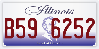 IL license plate B596252