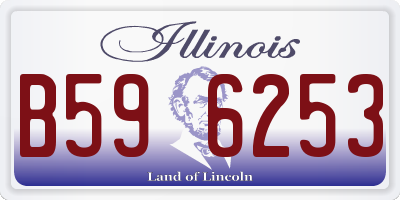 IL license plate B596253