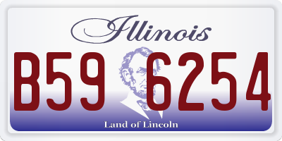IL license plate B596254