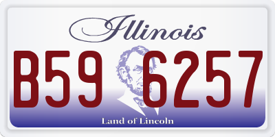 IL license plate B596257