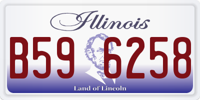 IL license plate B596258