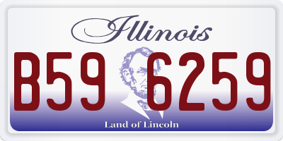 IL license plate B596259