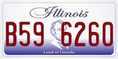 IL license plate B596260