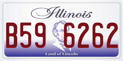 IL license plate B596262
