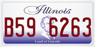 IL license plate B596263