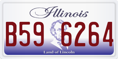 IL license plate B596264