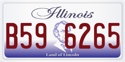 IL license plate B596265