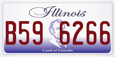 IL license plate B596266