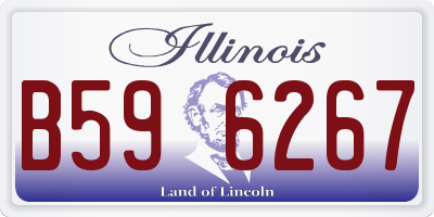 IL license plate B596267