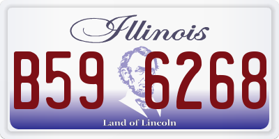IL license plate B596268