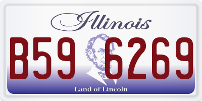 IL license plate B596269