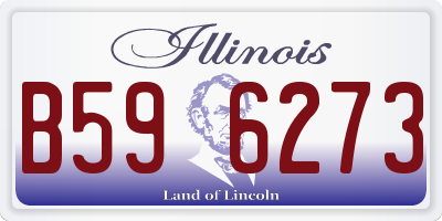 IL license plate B596273