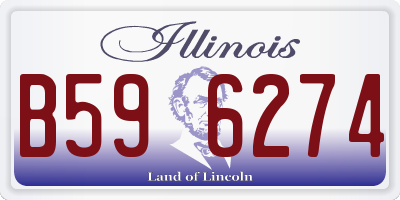 IL license plate B596274