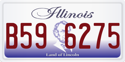 IL license plate B596275
