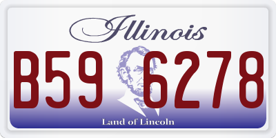 IL license plate B596278