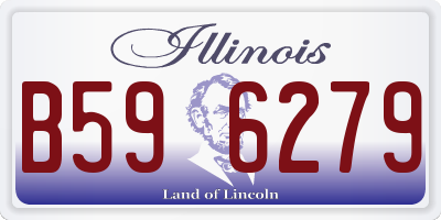 IL license plate B596279