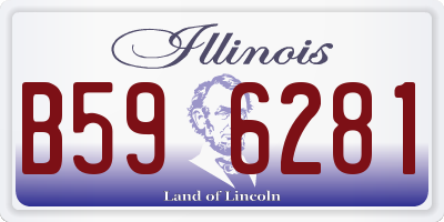 IL license plate B596281