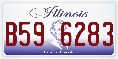 IL license plate B596283