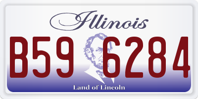 IL license plate B596284